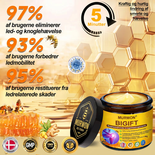 Spar 30%🎁🎁 |𝐌𝐔𝐑𝐖𝐎𝐍® Bi-Gift Smertelindrende & Knoglehelende Creme ✨✨✨ – Specielt udviklet til ældre